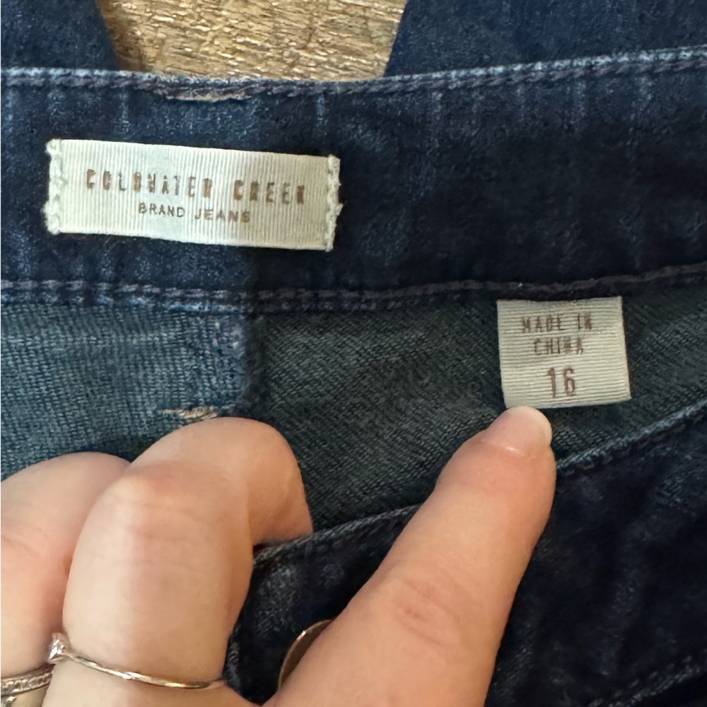 Coldwater Creek Dark Blue Flare Jeans - Picture 6 of 7